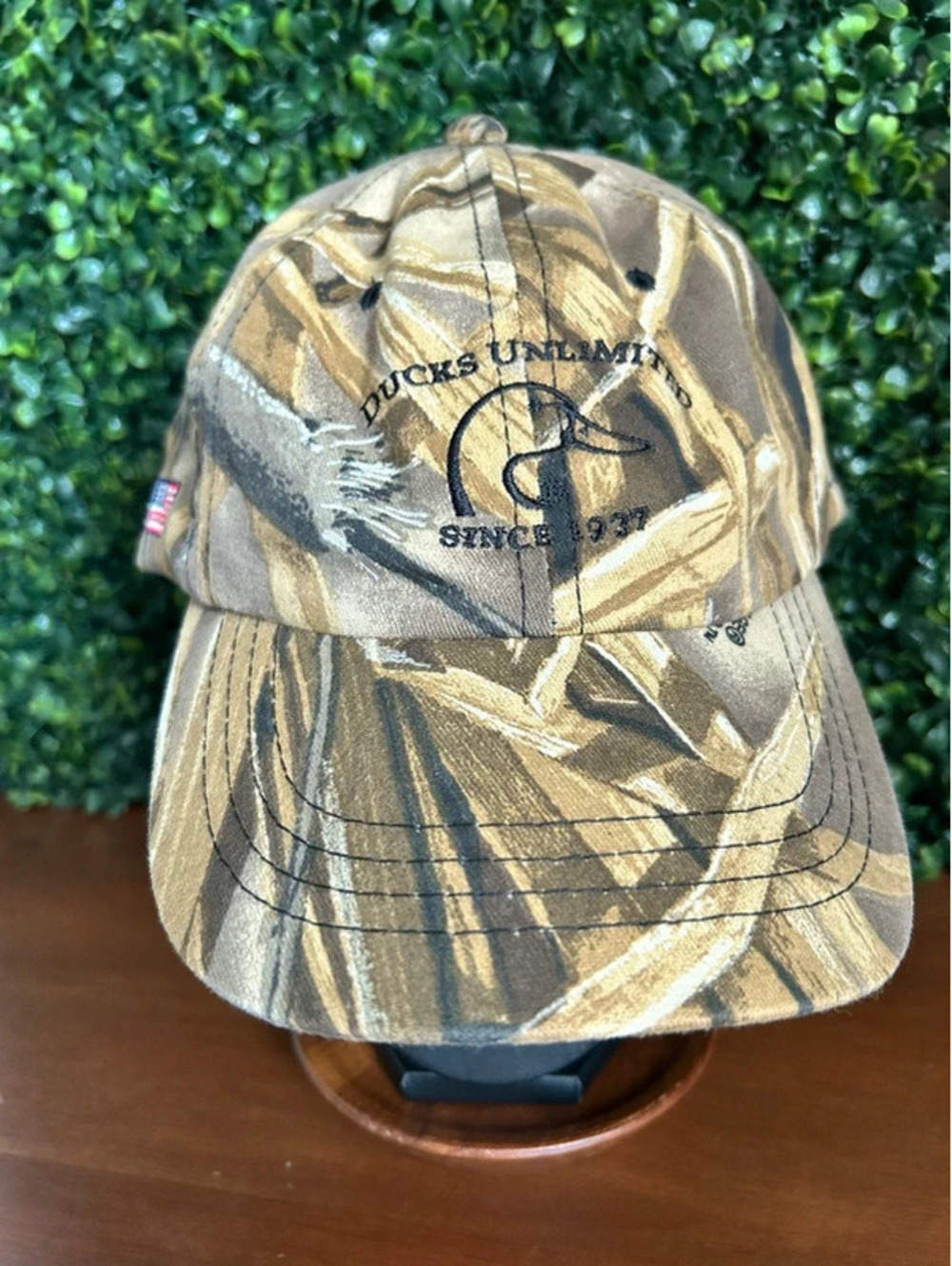 Ducks Unlimited Wetlands Camo Hat Proud Volunteer Hunting Strapback Cap